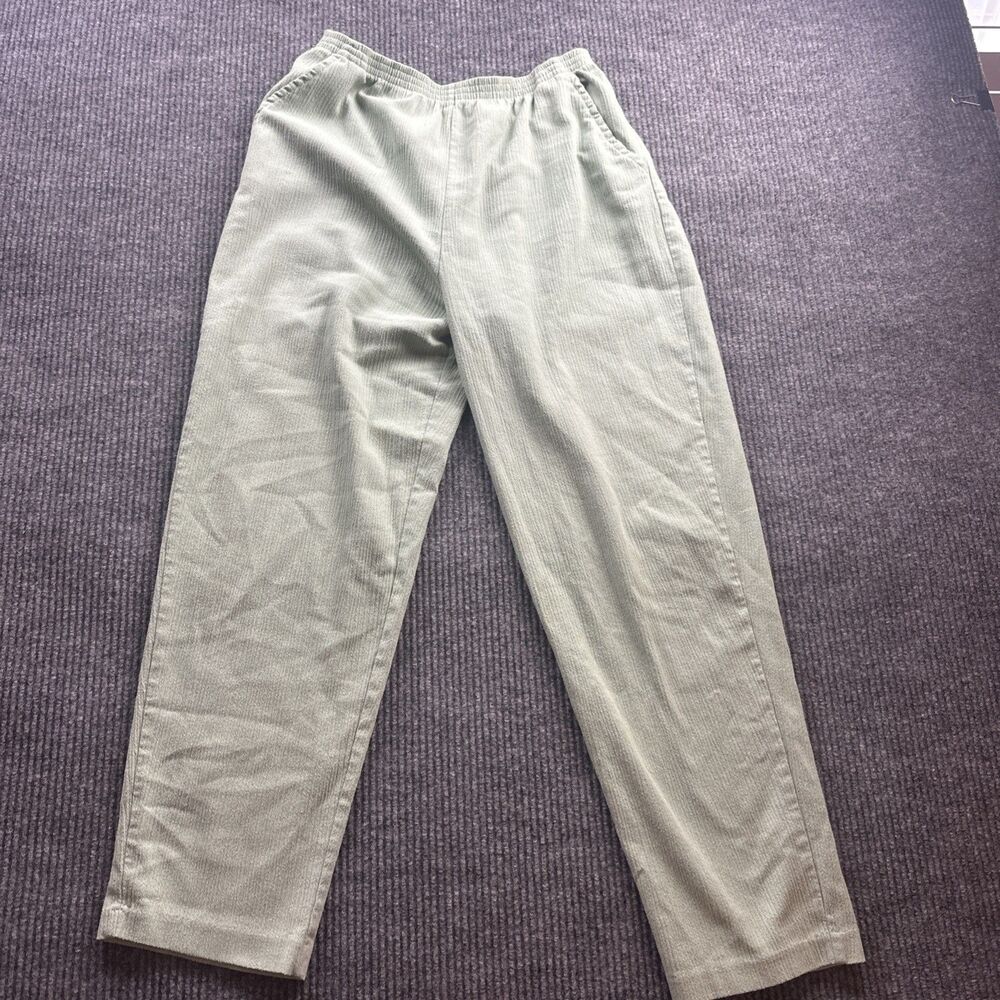 Blair Women’s Size 16 Green Pull On Casual  Pants Comfortable Elastic